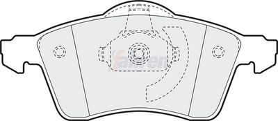 Fahren Brake Pad Set, disc brake FBP3163
