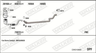 Изпускателна система WALKER CIK010885