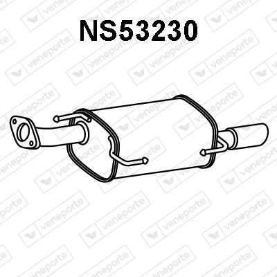 Глушитель выхлопных газов конечный VENEPORTE NS53230 для NISSAN JUKE