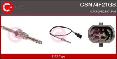 SENZOR TEMPERATURA GAZE EVACUARE