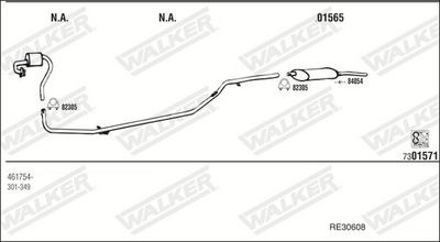 Изпускателна система WALKER RE30608