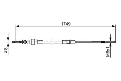 Cable Pull, parking brake 1 987 477 321