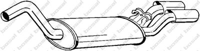 KLOKKERHOLM 105-127 Глушитель выхлопных газов  для AUDI CABRIOLET (Ауди Кабриолет)