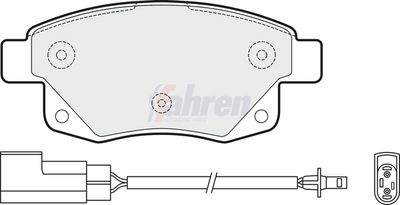 Fahren Brake Pad Set, disc brake FBP3095