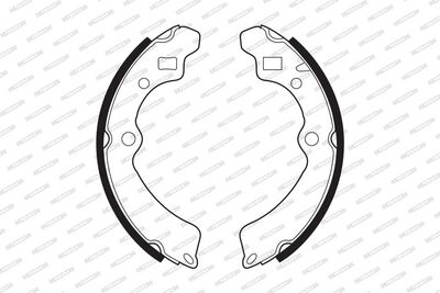 SET SABOTI FRANA FERODO FSB340 1