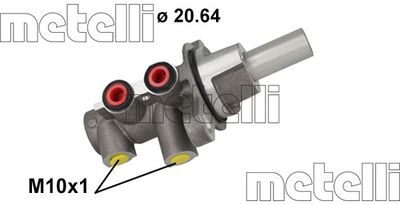 Главный тормозной цилиндр METELLI 05-1148 для MAZDA 2