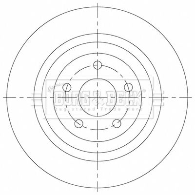спирачен диск BORG & BECK BBD5539