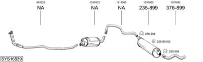 ABGASANLAGE BOSAL SYS16539