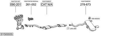 Изпускателна система BOSAL SYS00555