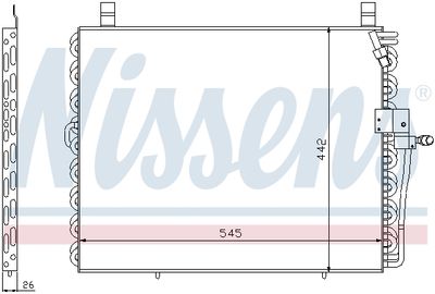 Kondensor, klimatanläggning NISSENS 94176