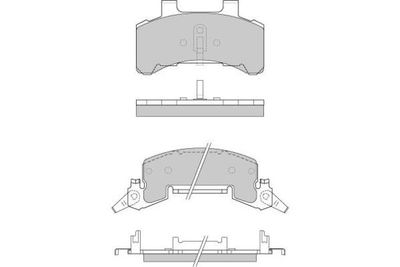 Комплект тормозных колодок, дисковый тормоз E.T.F. 12-0784 для CHEVROLET CORSICA
