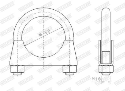 COLIER SISTEM DE ESAPAMENT WALKER 82328 8