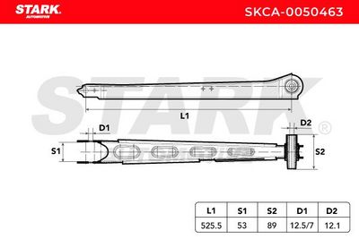 носач, окачване на колелата STARK SKCA-0050463