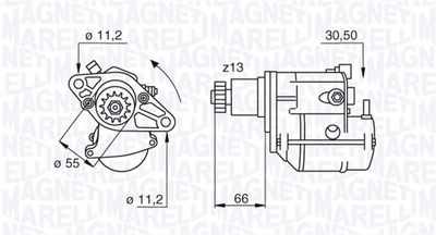 Стартер MAGNETI MARELLI 063280053010 для LEXUS RX