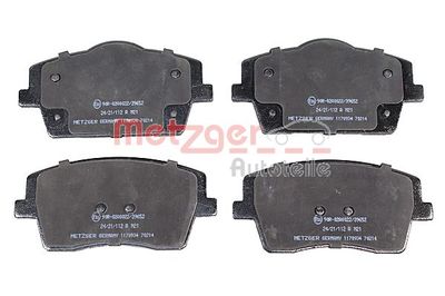 BREMSBELAGSATZ SCHEIBENBREMSE METZGER AUTOTEILE 1170934 1