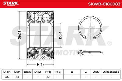 комплект колесен лагер STARK SKWB-0180083