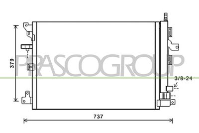 KONDENSATOR KLIMAANLAGE PRASCO VV710C001