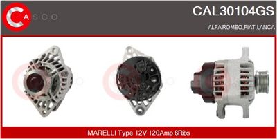 GENERATOR / ALTERNATOR CASCO CAL30104GS
