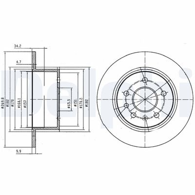 BREMSSCHEIBE DELPHI BG2870