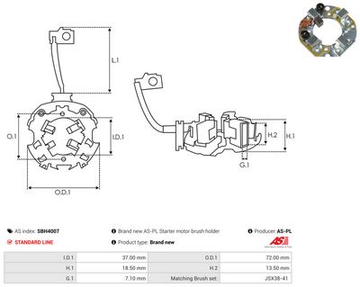 Vorschau Halter, Kohlebürsten Ansicht 2