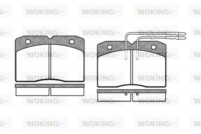 Комплект тормозных колодок, дисковый тормоз WOKING P3113.04 для RENAULT MASTER
