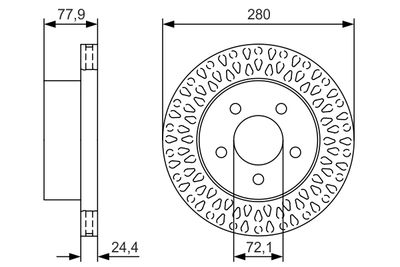 BOSCH Remschijf (0 986 479 U00)