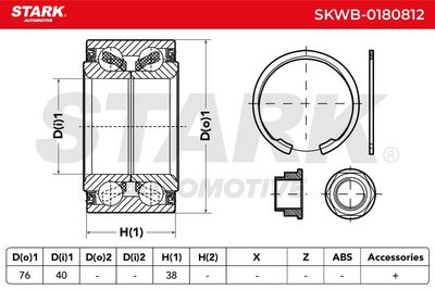 комплект колесен лагер STARK SKWB-0180812