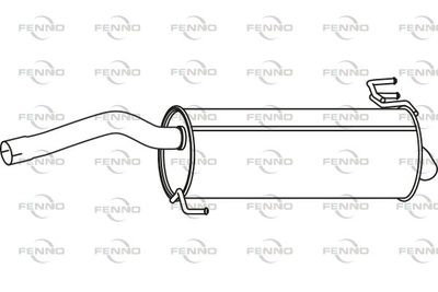 Глушитель выхлопных газов конечный FENNO P29059 для HYUNDAI i20