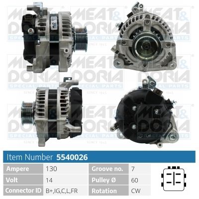 Генератор MEAT & DORIA 5540026 для HONDA CR-V