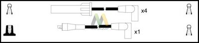Комплект проводов зажигания MOTAQUIP LDRL1032 для FORD SCORPIO