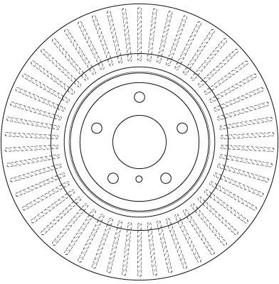 Bromsskiva TRW DF6498S