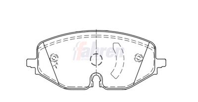 Fahren Brake Pad Set, disc brake FBP3950