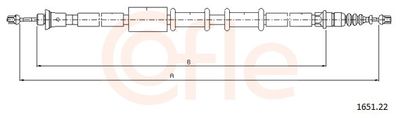 Cable Pull, parking brake 1651.22