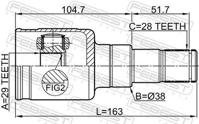 Joint Kit, drive shaft 0711-VITLY