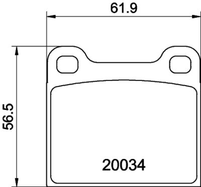 Комплект тормозных колодок, дисковый тормоз MINTEX MDB1002 для TRIUMPH HERALD