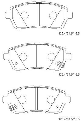 ASIMCO KD3748 Тормозные колодки и сигнализаторы для FORD FIESTA VI (CB1, CCN) 1.6 Ti ASIMCO KD3748 Тормозные колодки и сигнализаторы для FORD FIESTA VI (CB1, CCN) 1.6 Ti