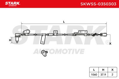 датчик, обороти на колелото STARK SKWSS-0350303