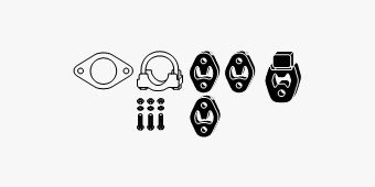 SET MONTARE SISTEM DE ESAPAMENT