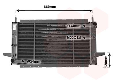 Радиатор, охлаждение двигателя VAN WEZEL 18002139 для FORD SIERRA