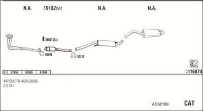 SISTEM DE ESAPAMENT WALKER AD62189