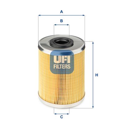 Топливный фильтр UFI 26.687.00 для RENAULT VEL