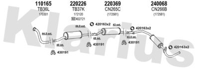 Układ wydechowy KLARIUS 630281E