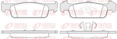 REMSA 1540.10 Тормозные колодки и сигнализаторы  для DACIA  (Дача Логан)