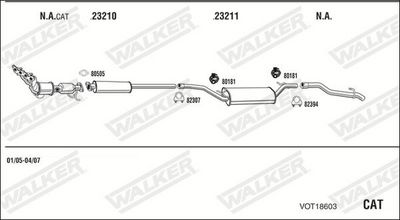 Изпускателна система WALKER VOT18603