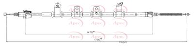 Cable Pull, parking brake APEC CAB1788