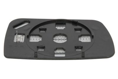 Zijspiegel glas Links (asferisch, met verwarming, chroom) past: BMW X5 E53 05.00-12.06