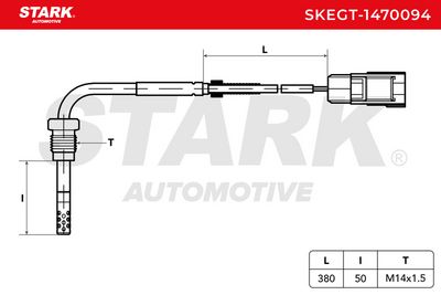 датчик, температура на изгорелите газове STARK SKEGT-1470094