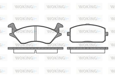 Комплект тормозных колодок, дисковый тормоз WOKING P0053.00 для TOYOTA STARLET
