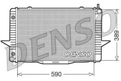 Радиатор, охлаждение двигателя DENSO DRM33067 для VOLVO XC70
