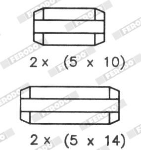 SET SABOTI FRANA FERODO FSB183 3